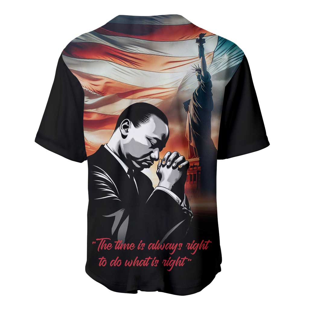 Happy MLK Day Baseball Jersey Black Americans Leaders I Have a Dream LT18