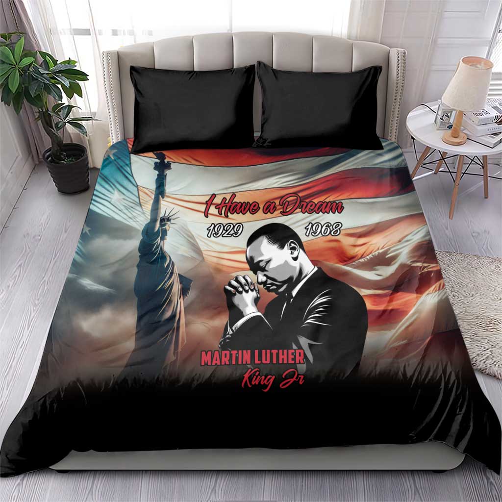 Happy MLK Day Bedding Set Black Americans Leaders I Have a Dream LT18