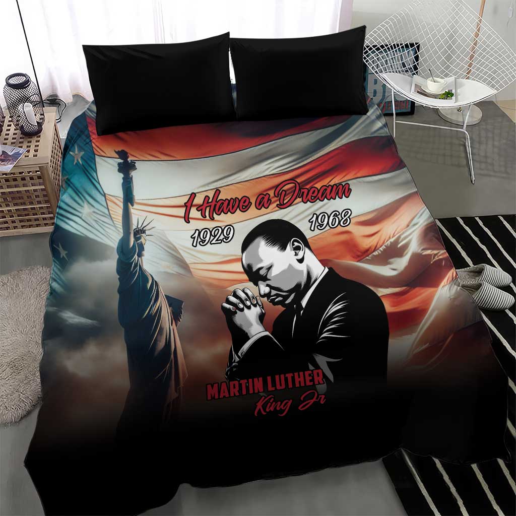 Happy MLK Day Bedding Set Black Americans Leaders I Have a Dream LT18