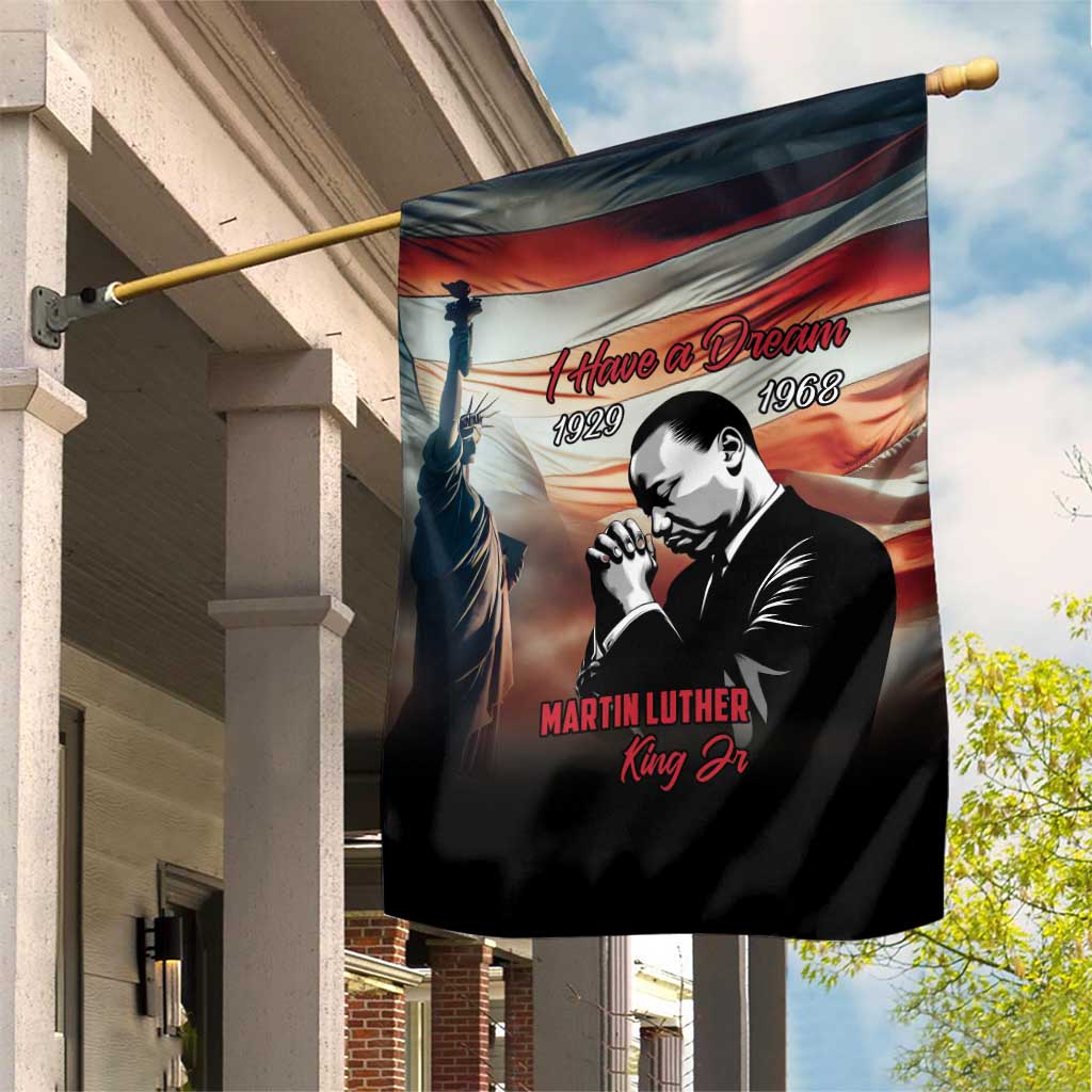 Happy MLK Day Garden Flag Black Americans Leaders I Have a Dream LT18