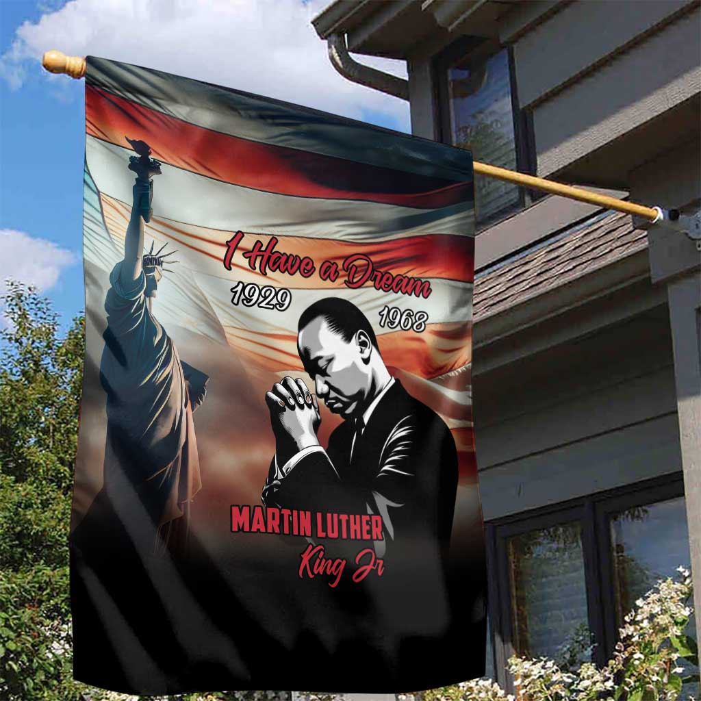 Happy MLK Day Garden Flag Black Americans Leaders I Have a Dream LT18