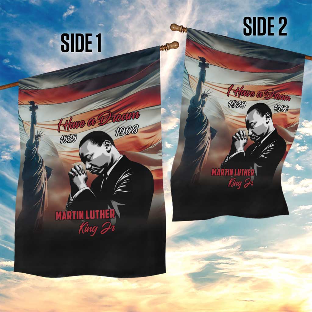 Happy MLK Day Garden Flag Black Americans Leaders I Have a Dream LT18