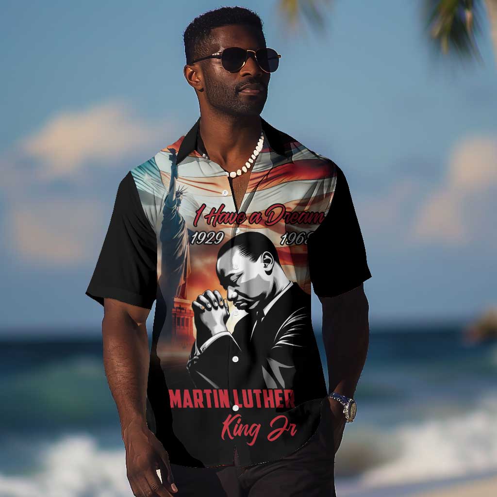 Happy MLK Day Hawaiian Shirt Black Americans Leaders I Have a Dream LT18