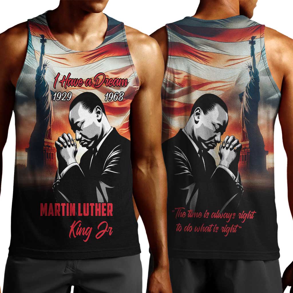 Happy MLK Day Men Tank Top Black Americans Leaders I Have a Dream LT18