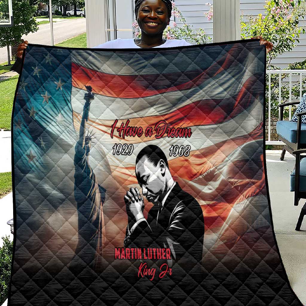 Happy MLK Day Quilt Black Americans Leaders I Have a Dream LT18