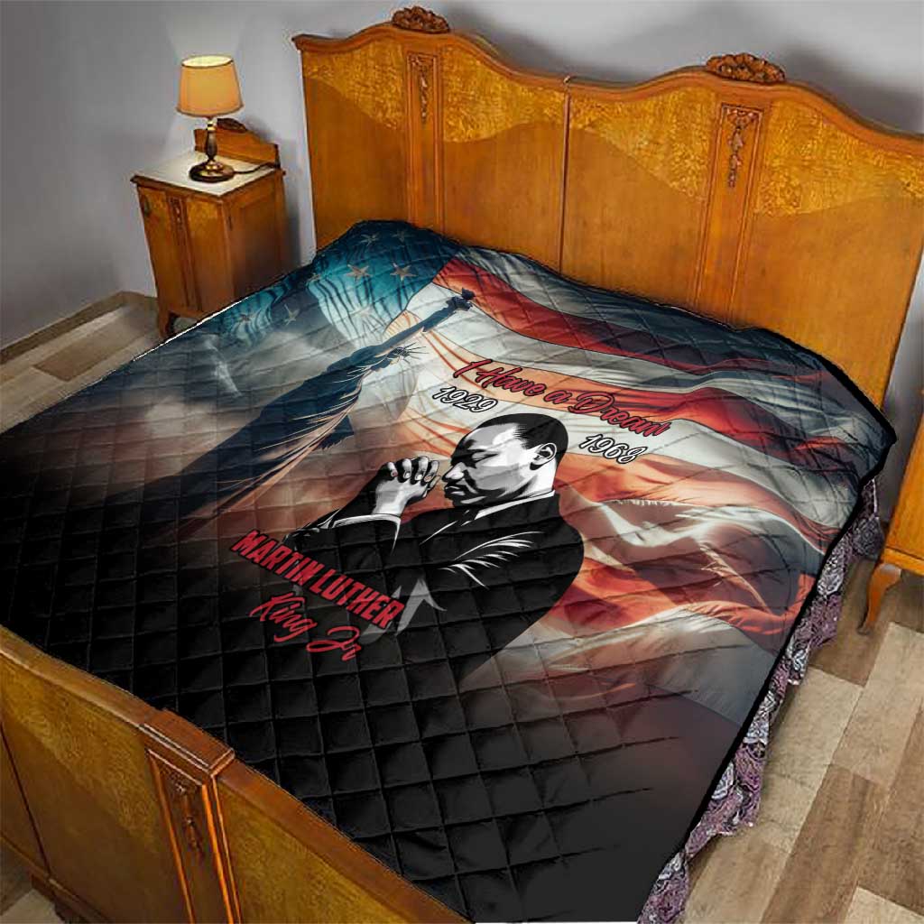 Happy MLK Day Quilt Black Americans Leaders I Have a Dream LT18