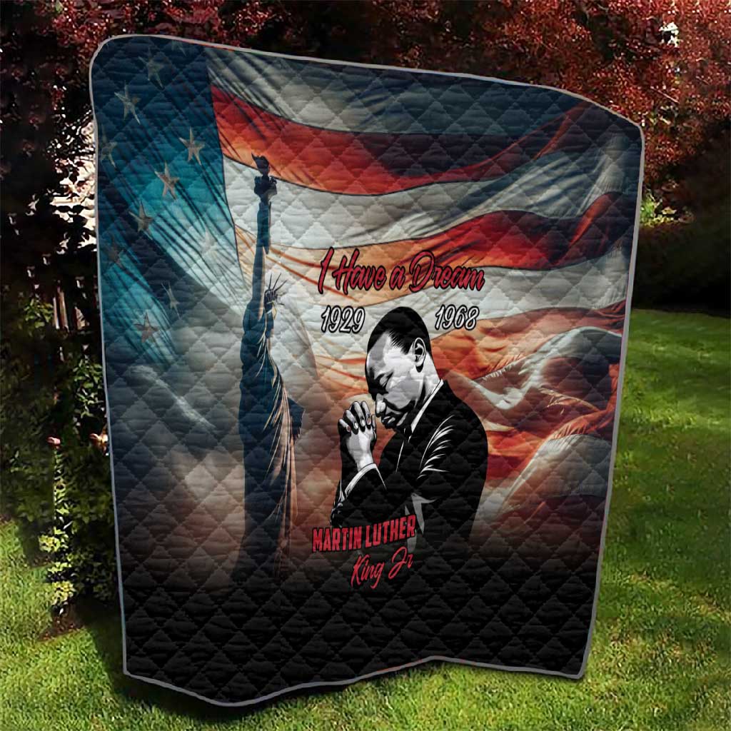 Happy MLK Day Quilt Black Americans Leaders I Have a Dream LT18