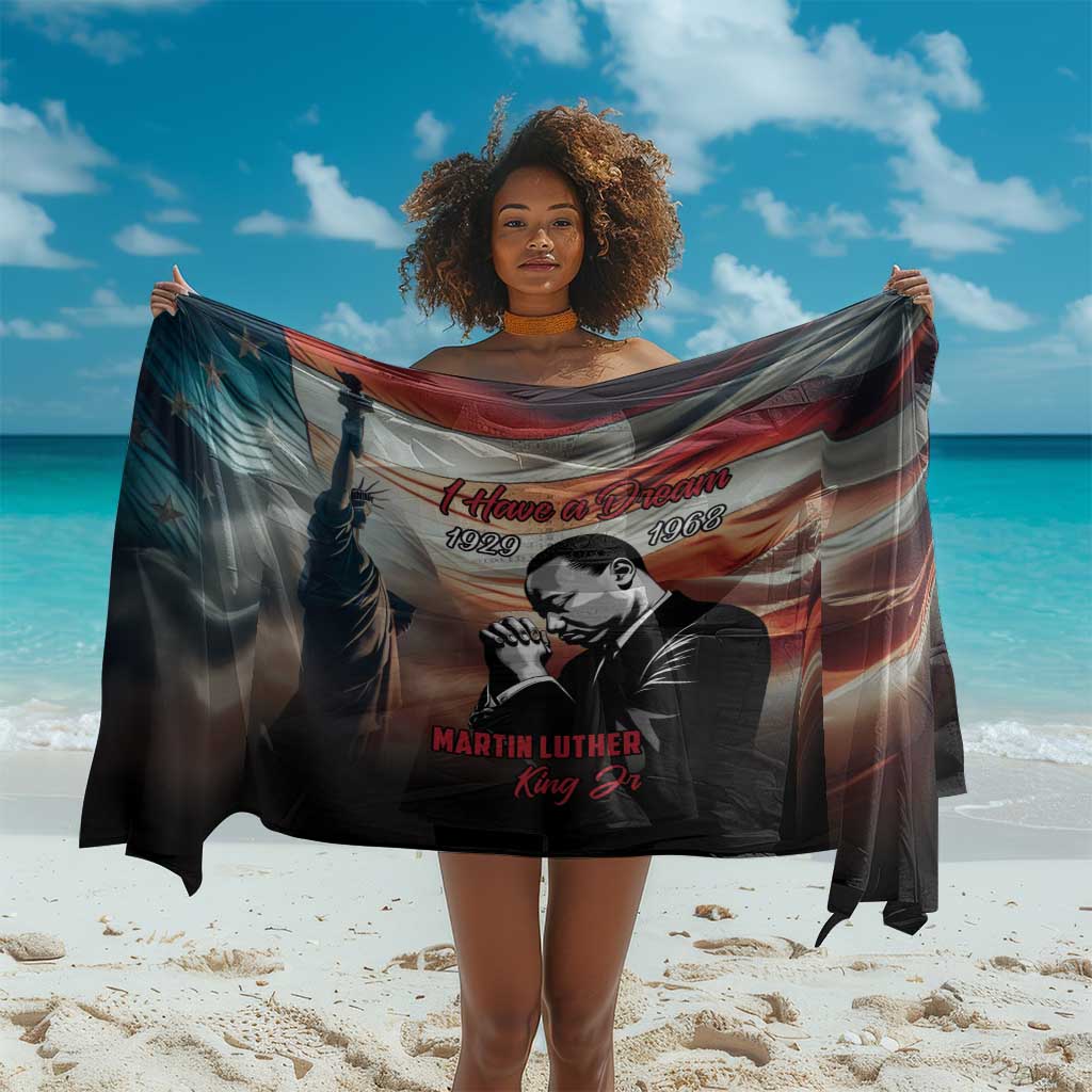 Happy MLK Day Sarong Black Americans Leaders I Have a Dream LT18
