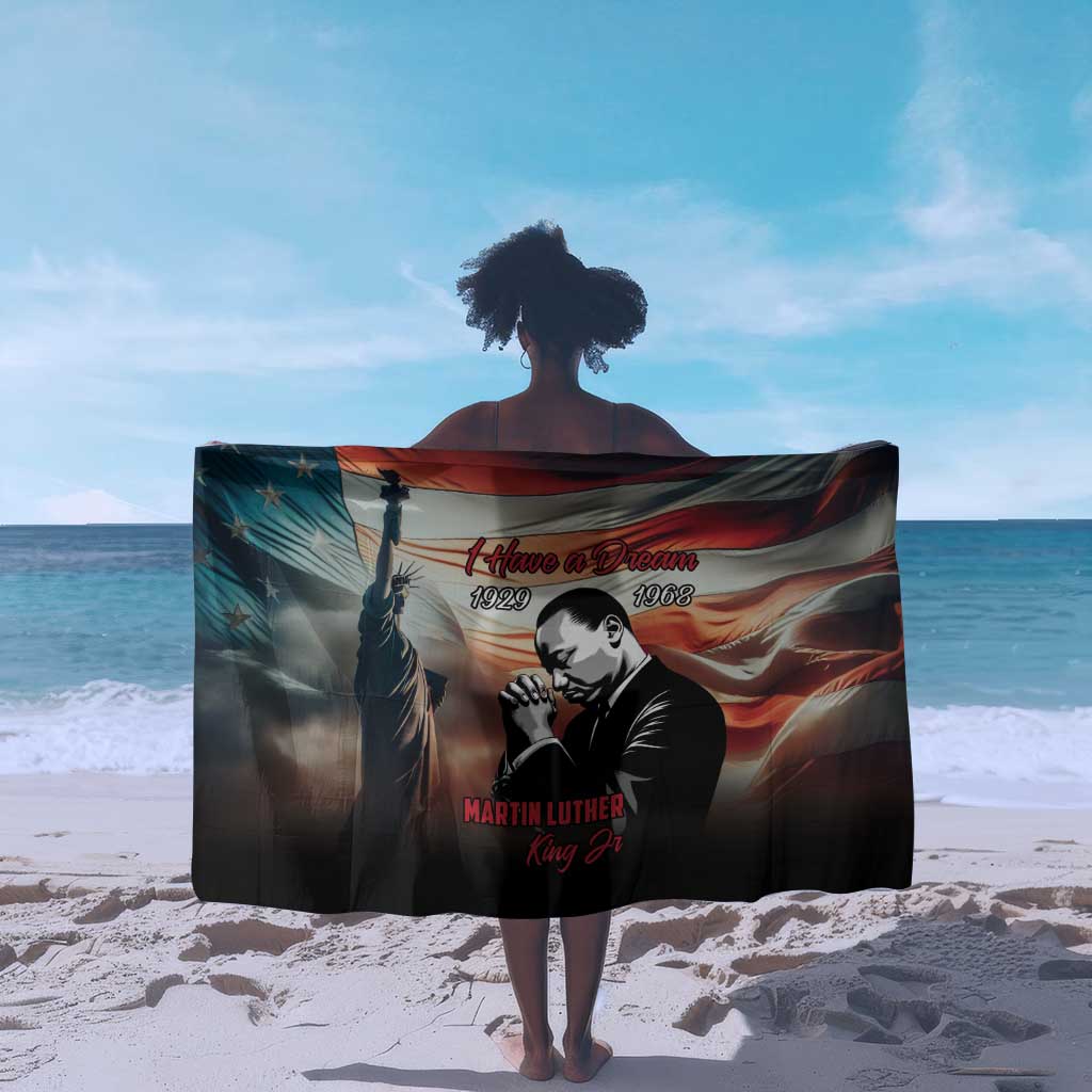 Happy MLK Day Sarong Black Americans Leaders I Have a Dream LT18