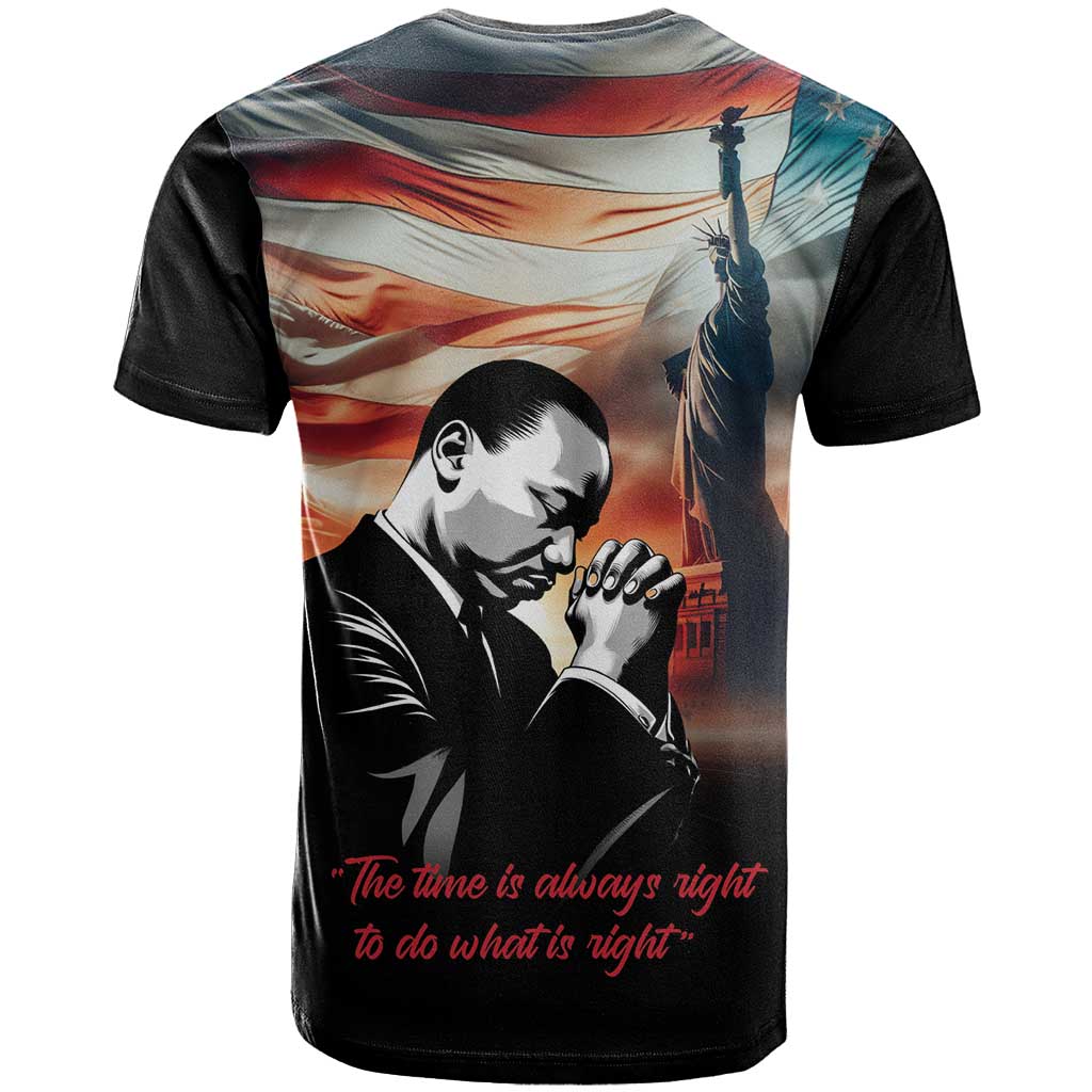 Happy MLK Day T shirt Black Americans Leaders I Have a Dream LT18