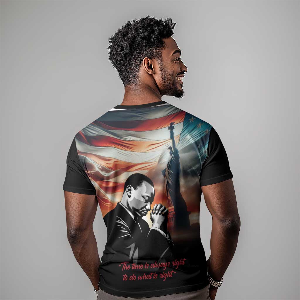Happy MLK Day T shirt Black Americans Leaders I Have a Dream LT18