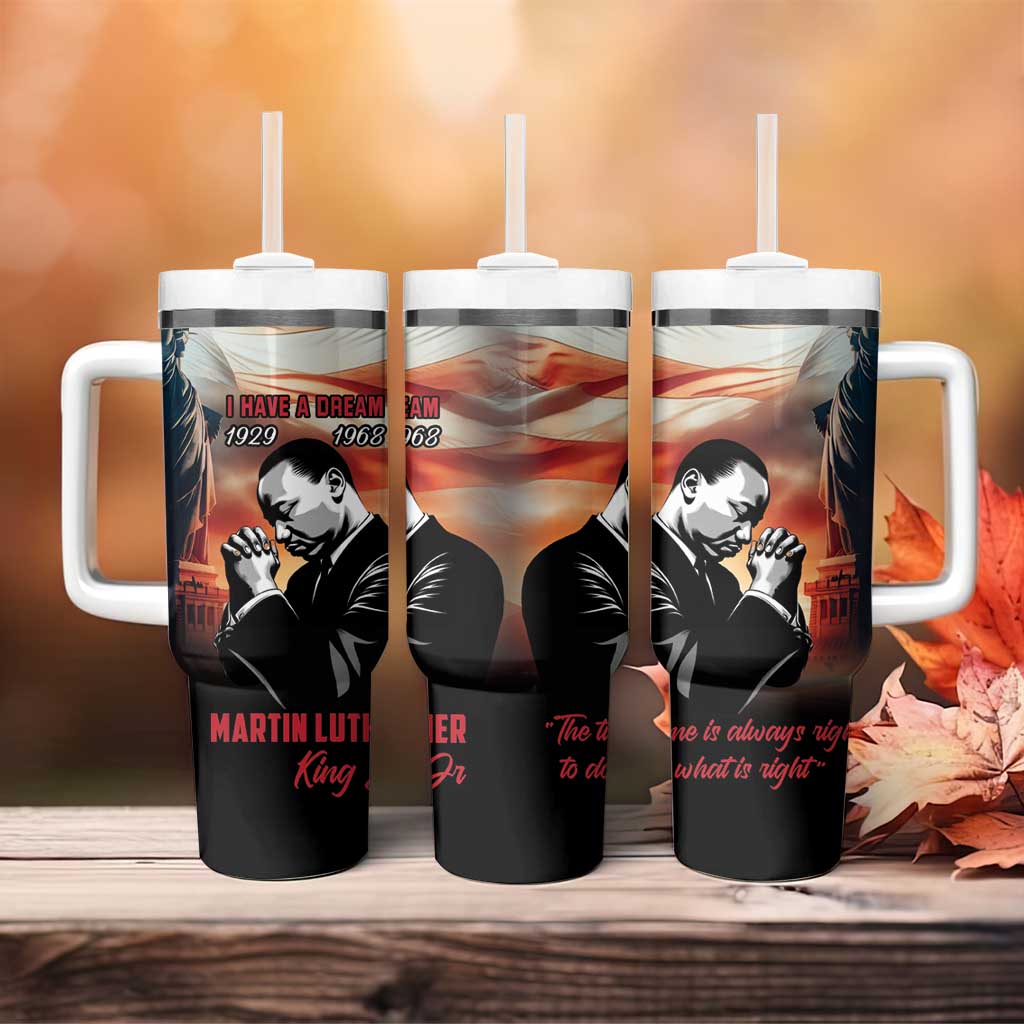 Happy MLK Day Tumbler With Handle Black Americans Leaders I Have a Dream LT18