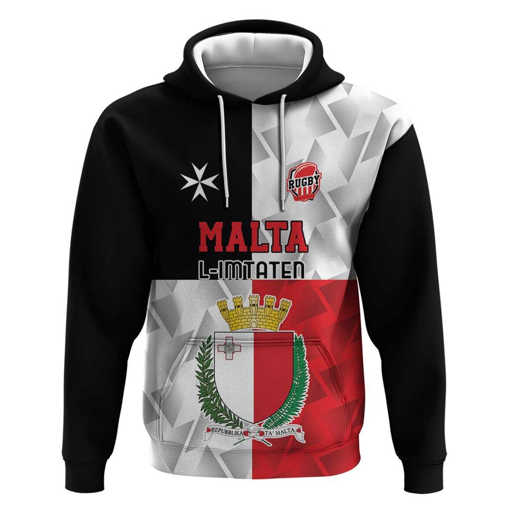 Custom Malta Rugby Hoodie L-imtaten Go Champions LT18
