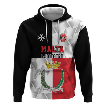 Custom Malta Rugby Hoodie L-imtaten Go Champions LT18