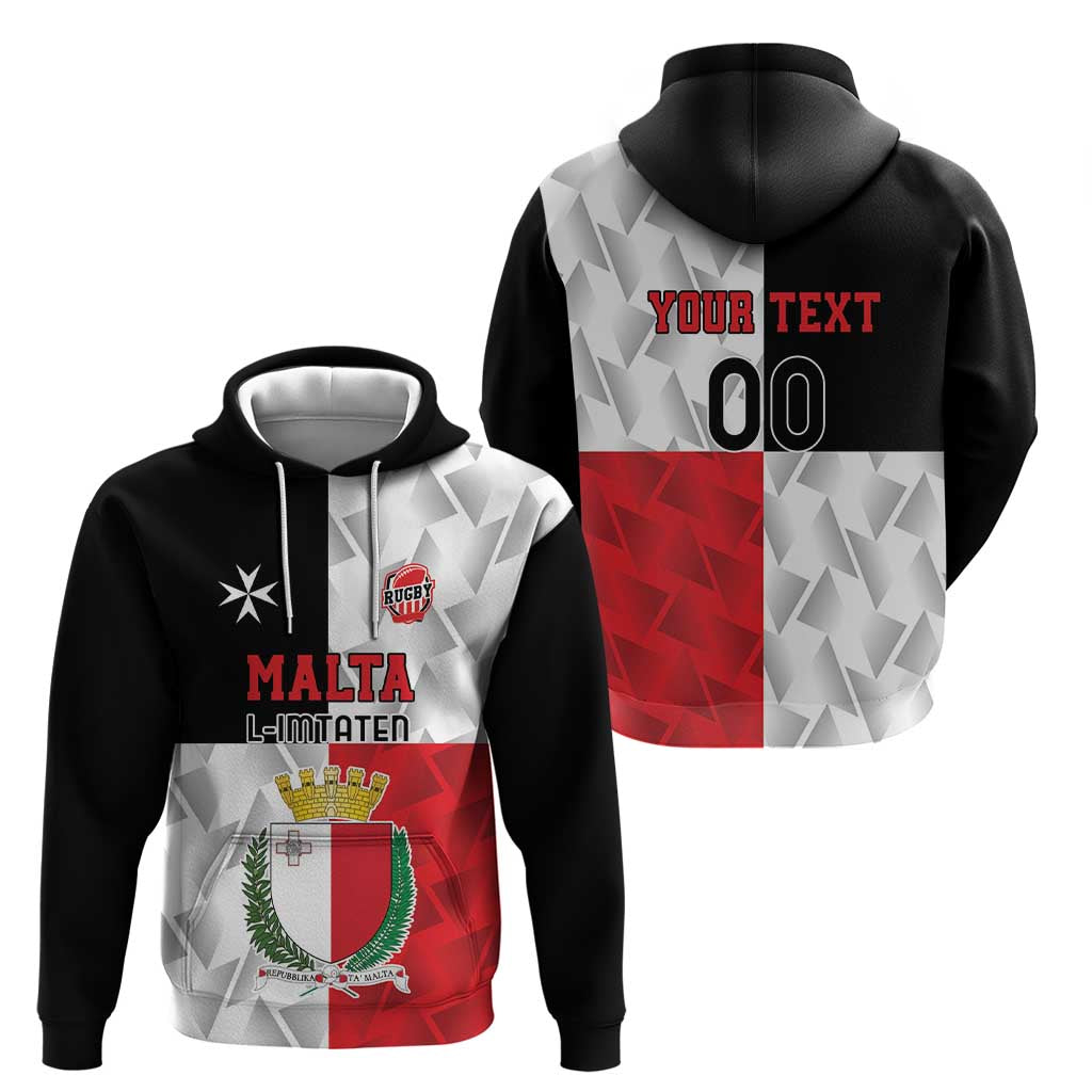 Custom Malta Rugby Hoodie L-imtaten Go Champions LT18