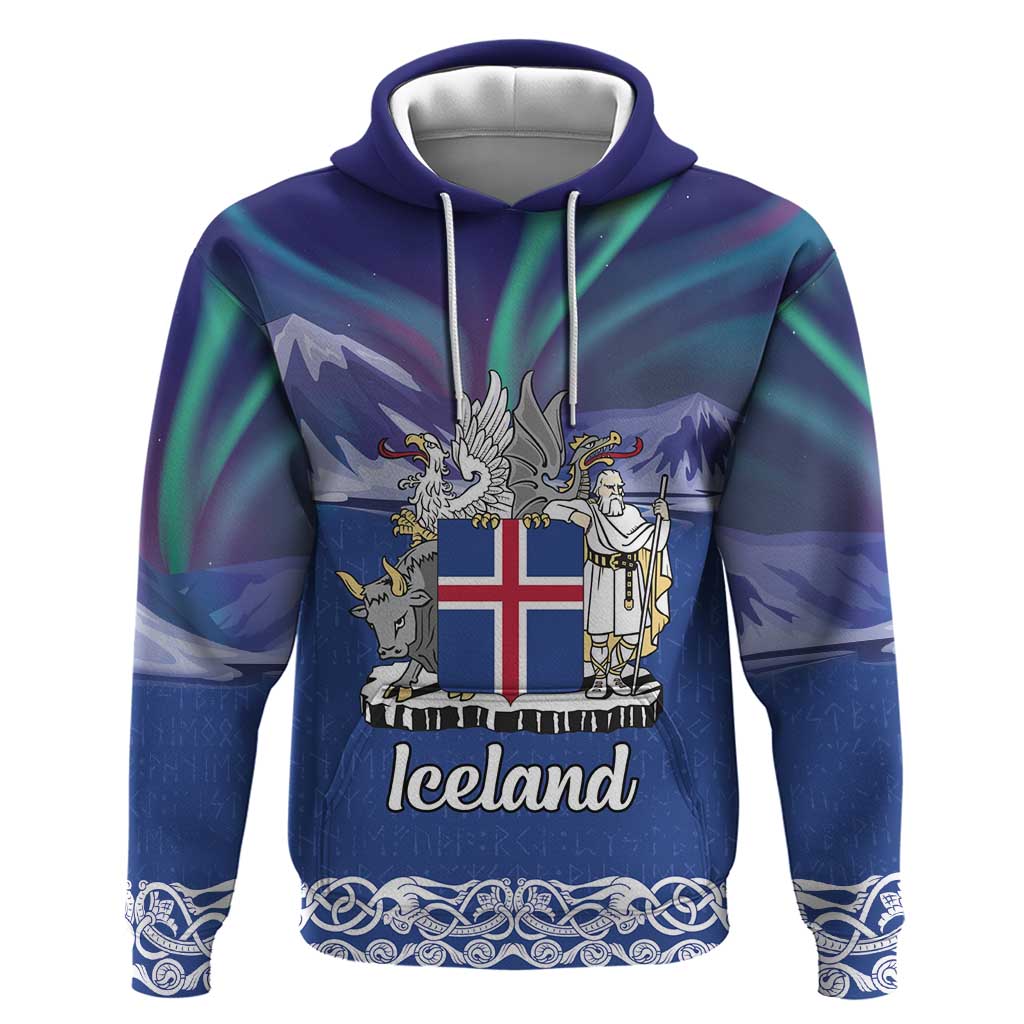 Iceland Hoodie Icelandic Landscape Northern Lights LT18