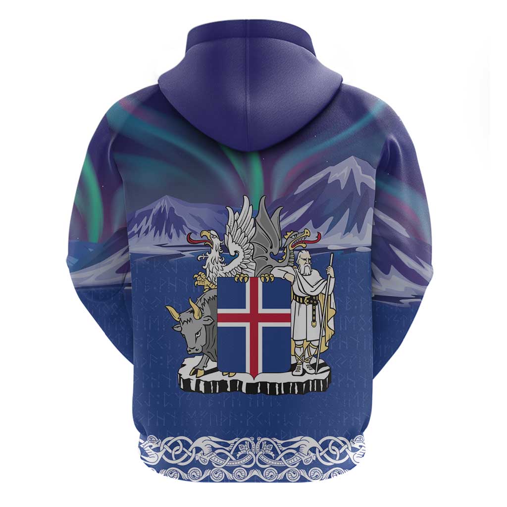 Iceland Hoodie Icelandic Landscape Northern Lights LT18
