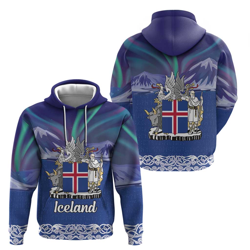 Iceland Hoodie Icelandic Landscape Northern Lights LT18