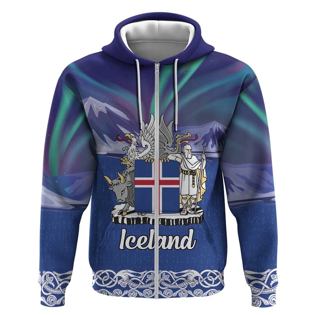 Iceland Hoodie Icelandic Landscape Northern Lights LT18