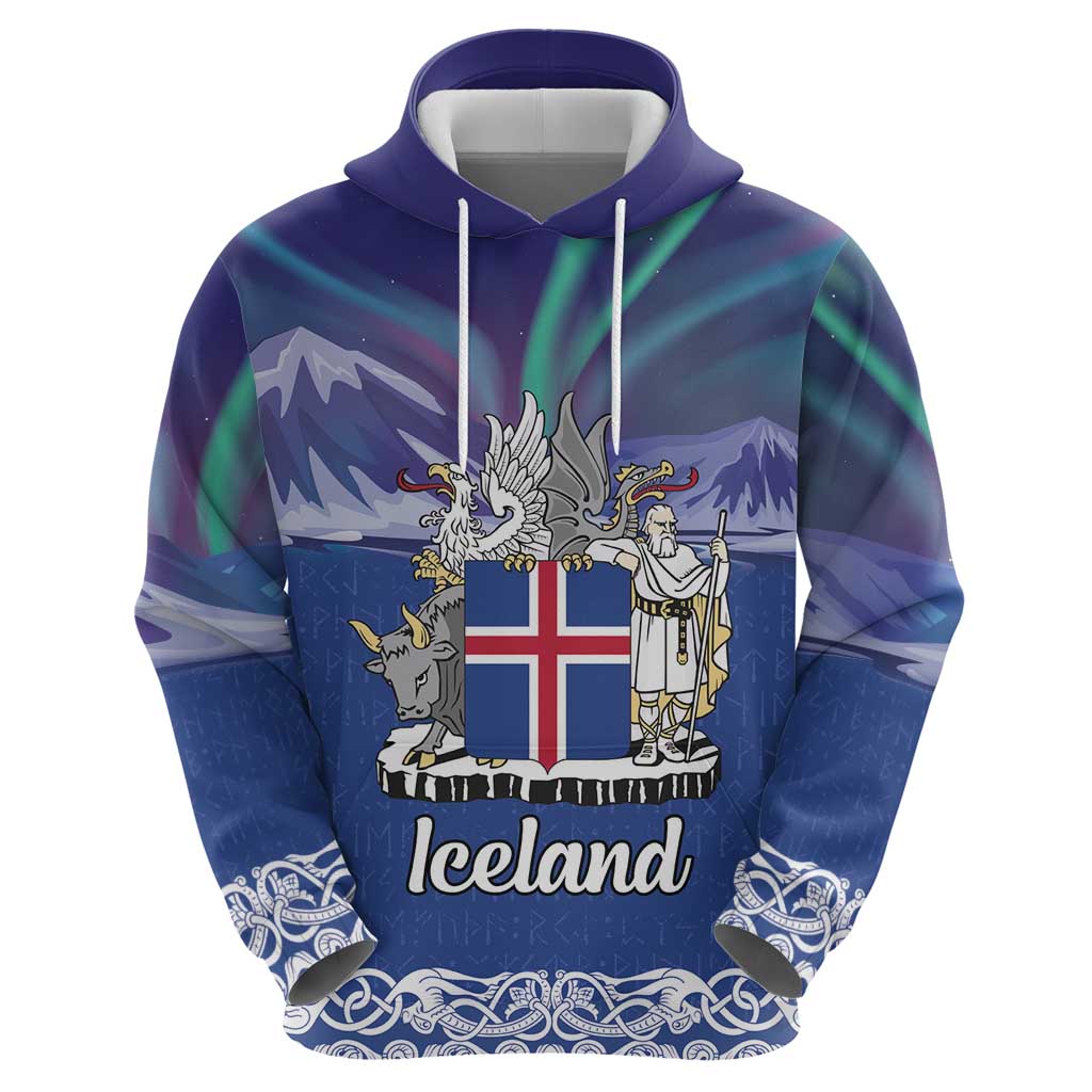 Iceland Hoodie Icelandic Landscape Northern Lights LT18