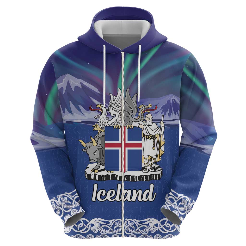 Iceland Hoodie Icelandic Landscape Northern Lights LT18