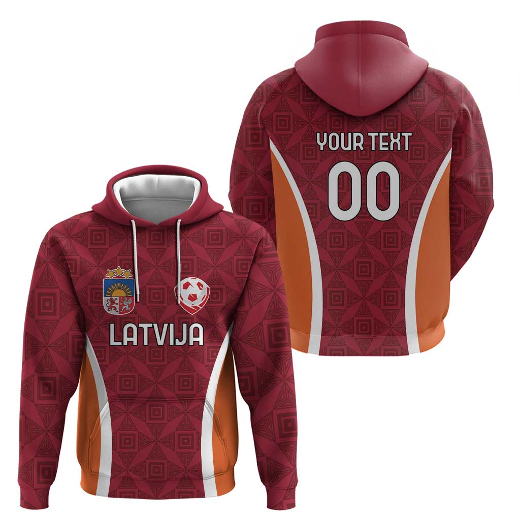 Custom Latvia Football Hoodie Latvijas Futbola Izlase LT18