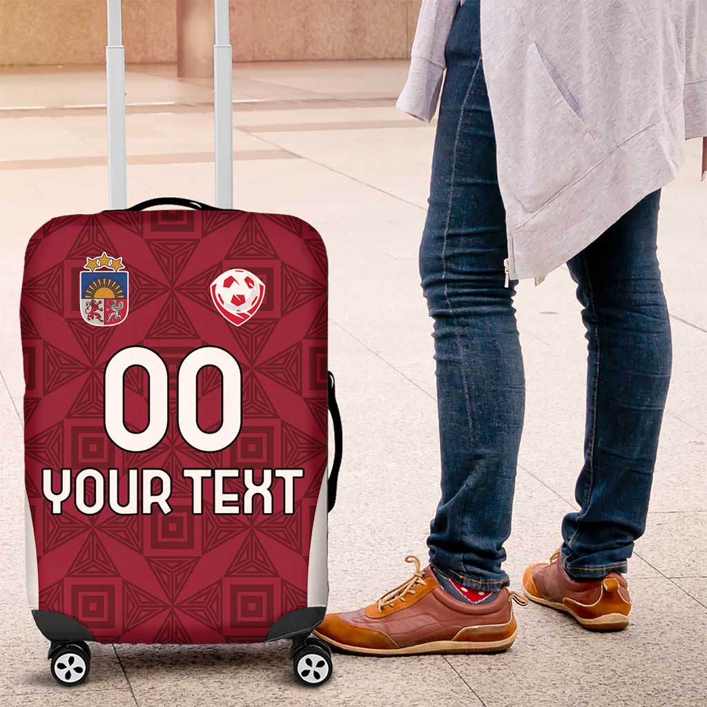 Custom Latvia Football Luggage Cover Latvijas Futbola Izlase LT18