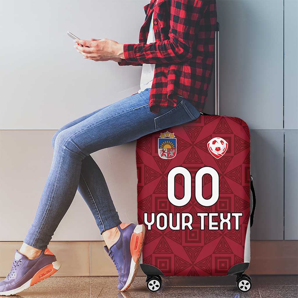Custom Latvia Football Luggage Cover Latvijas Futbola Izlase LT18