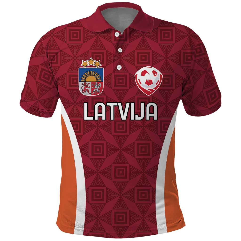 Custom Latvia Football Polo Shirt Latvijas Futbola Izlase LT18