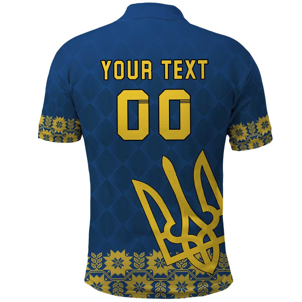 Custom Ukraine Volleyball Polo Shirt Cholovicha Zbirna Ukrainy z Volejbolu LT18