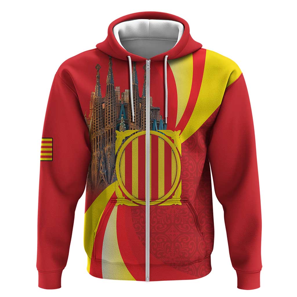 Catalonia Spain Hoodie Basilica de la Sagrada Familia LT18