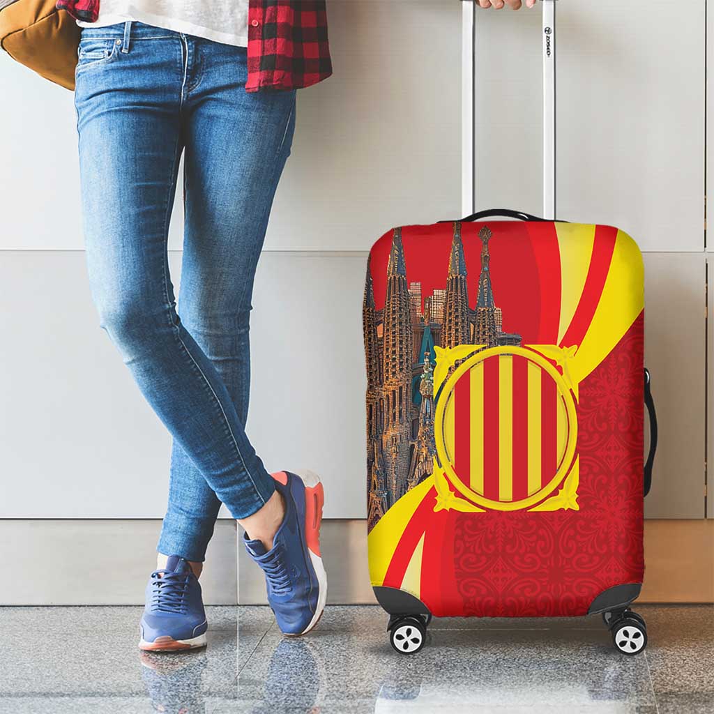 Catalonia Spain Luggage Cover Basilica de la Sagrada Familia LT18