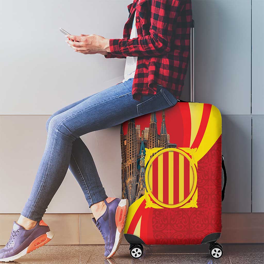 Catalonia Spain Luggage Cover Basilica de la Sagrada Familia LT18