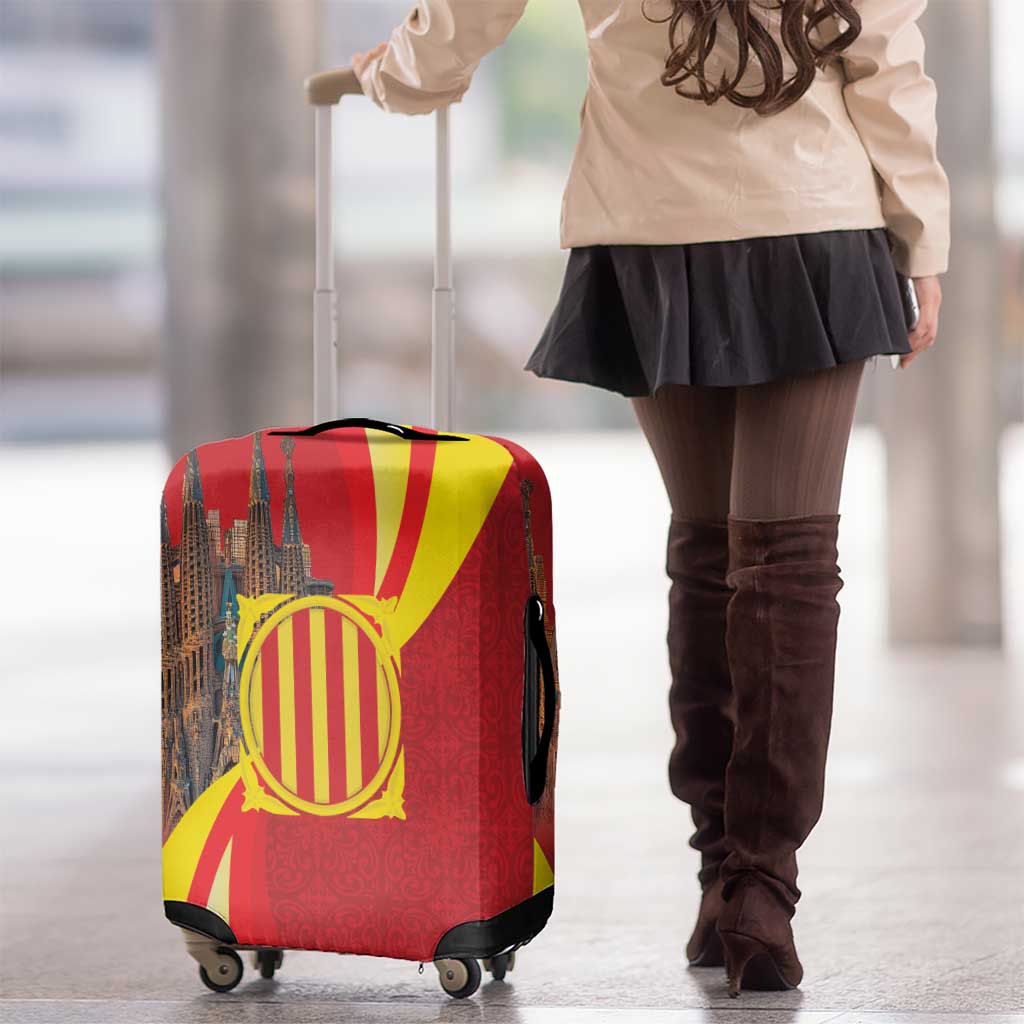 Catalonia Spain Luggage Cover Basilica de la Sagrada Familia LT18