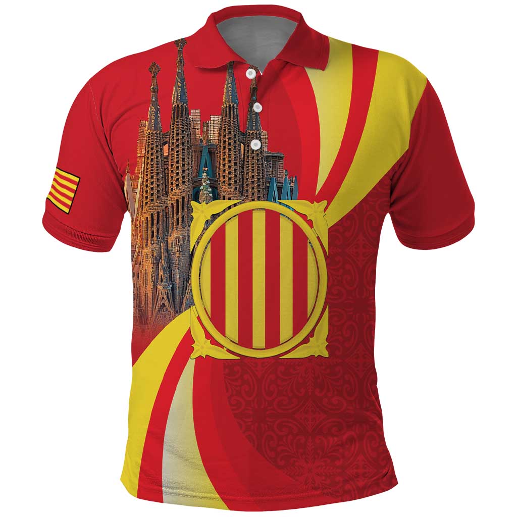 Catalonia Spain Polo Shirt Basilica de la Sagrada Familia LT18