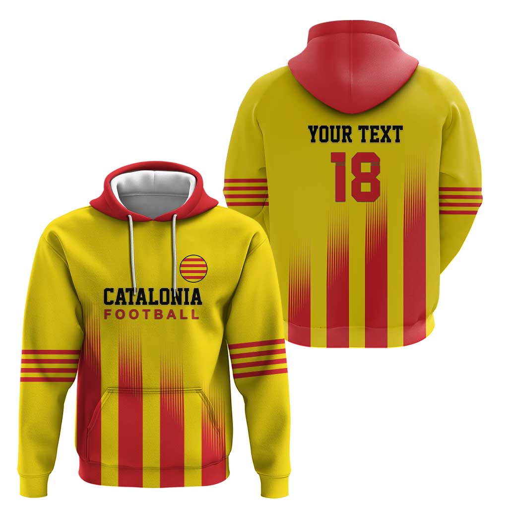 Custom Catalonia Football Hoodie Seleccio de futbol de Catalunya LT18