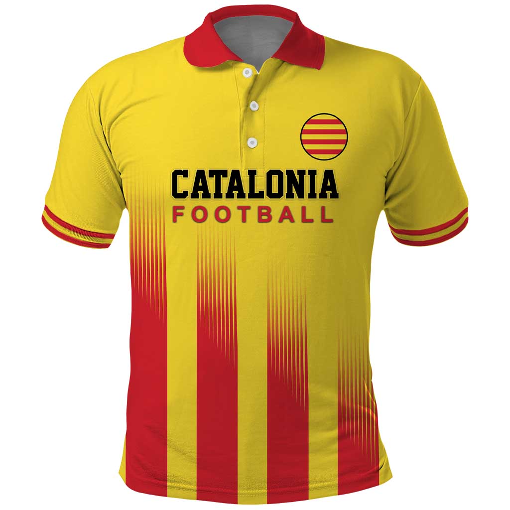 Custom Catalonia Football Polo Shirt Seleccio de futbol de Catalunya LT18