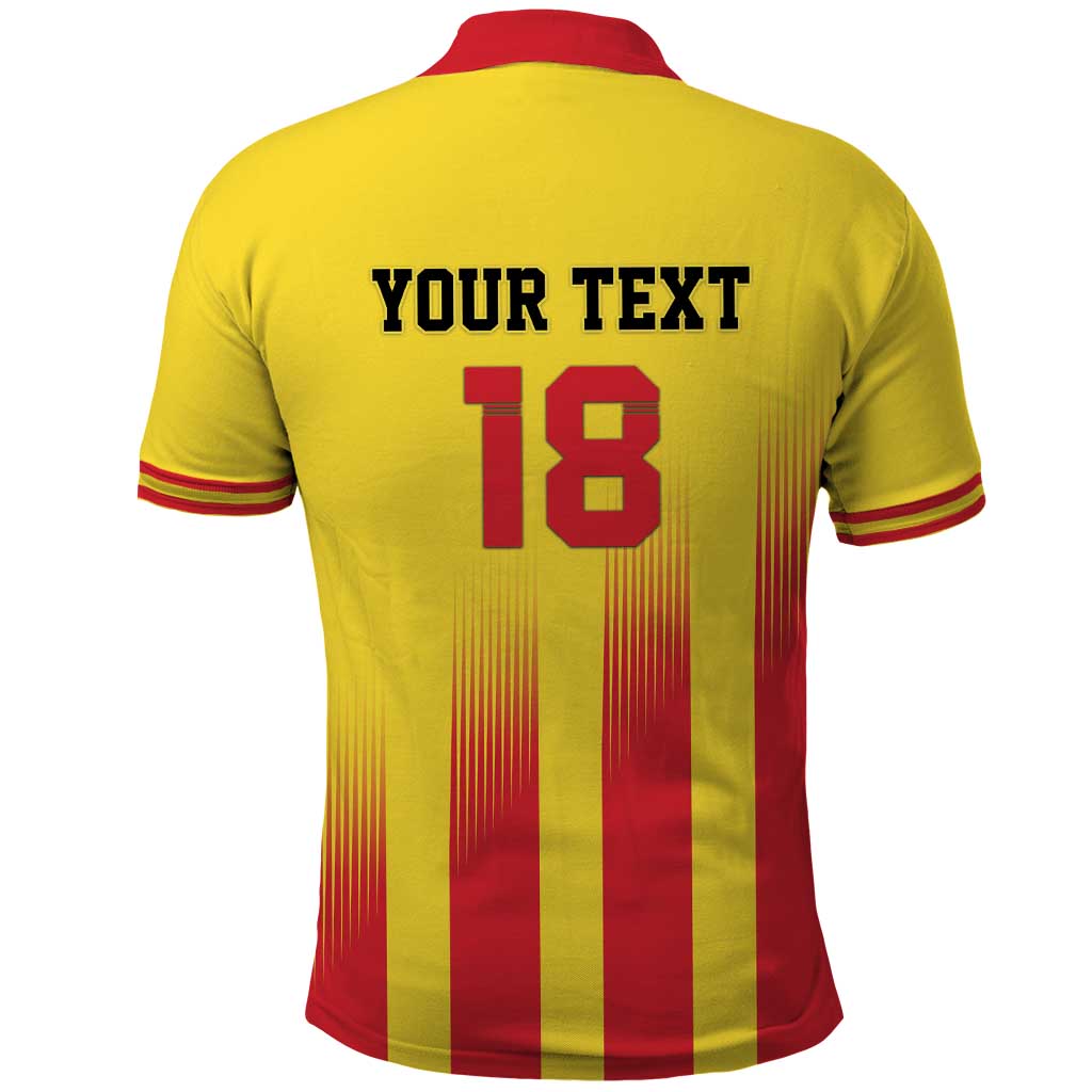 Custom Catalonia Football Polo Shirt Seleccio de futbol de Catalunya LT18
