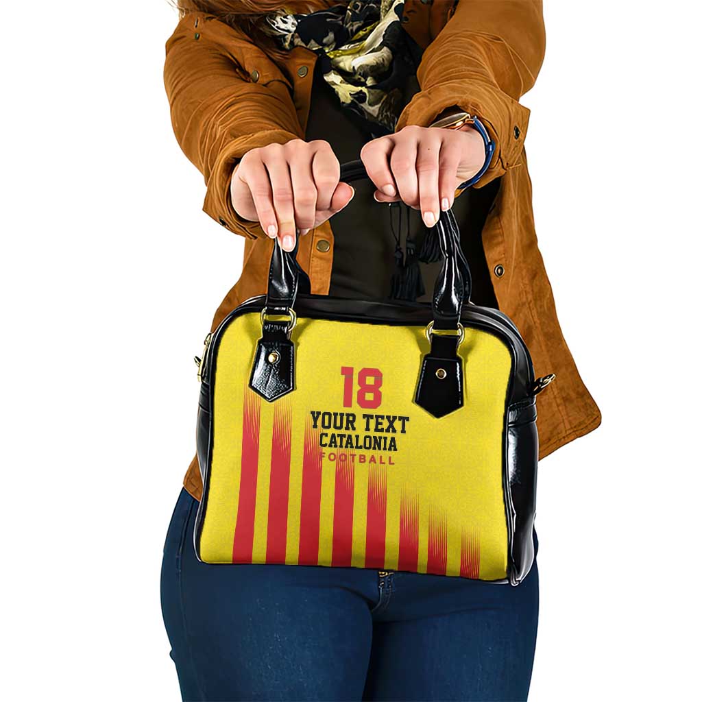 Custom Catalonia Football Shoulder Handbag Seleccio de futbol de Catalunya LT18
