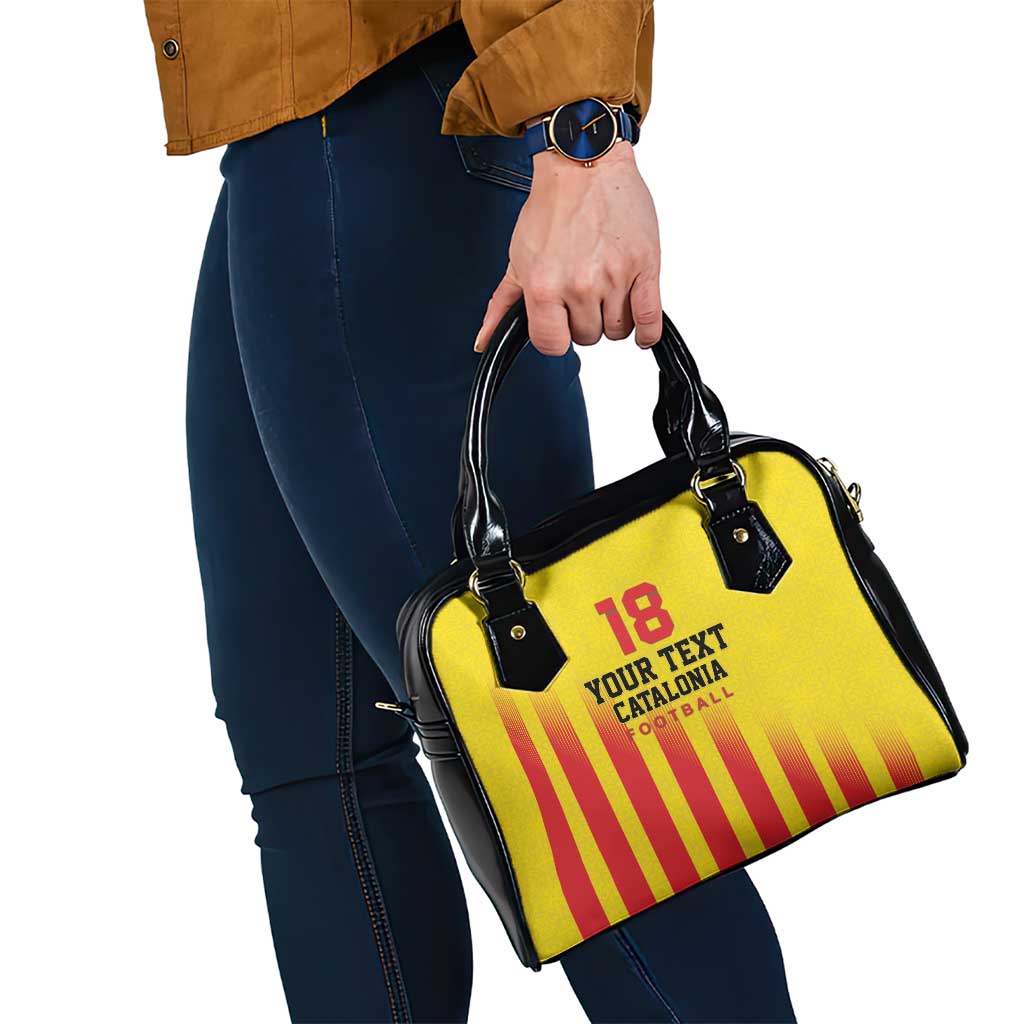 Custom Catalonia Football Shoulder Handbag Seleccio de futbol de Catalunya LT18