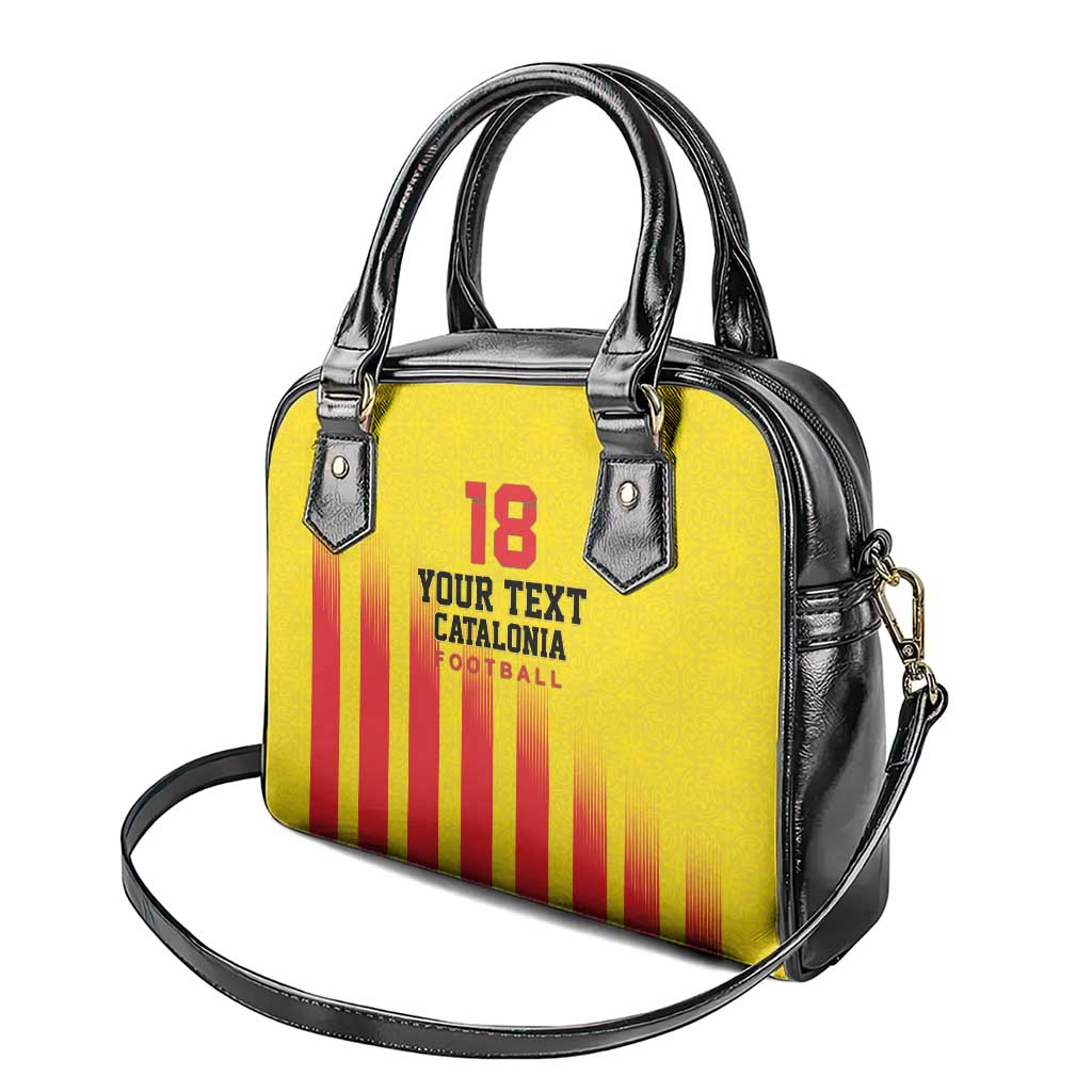 Custom Catalonia Football Shoulder Handbag Seleccio de futbol de Catalunya LT18