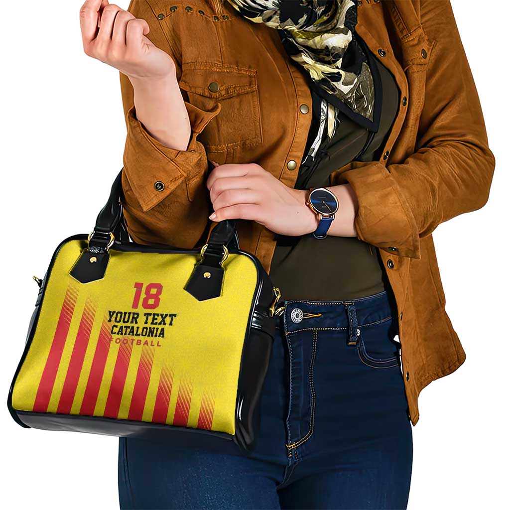 Custom Catalonia Football Shoulder Handbag Seleccio de futbol de Catalunya LT18