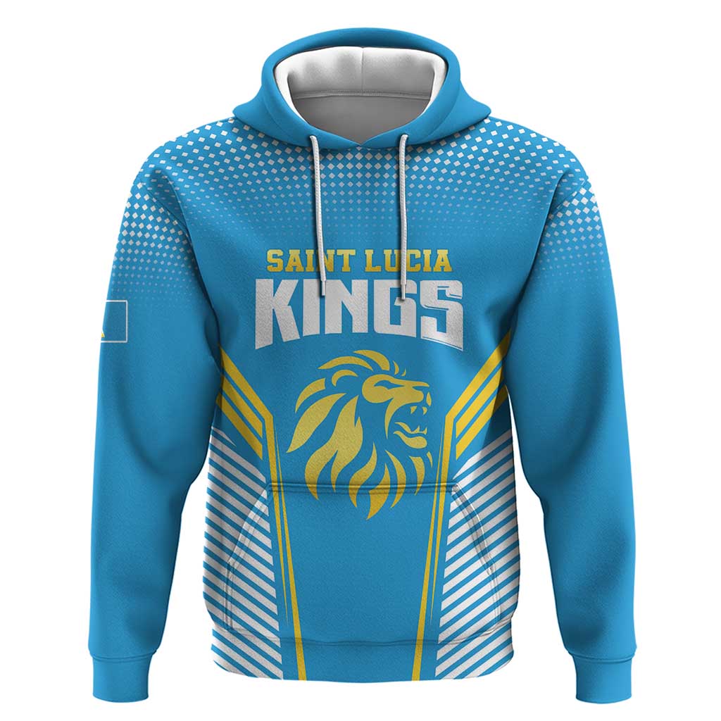Custom Saint Lucia Kings Cricket Hoodie Beinspired Go Champion LT18