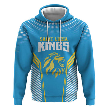 Custom Saint Lucia Kings Cricket Hoodie Beinspired Go Champion LT18