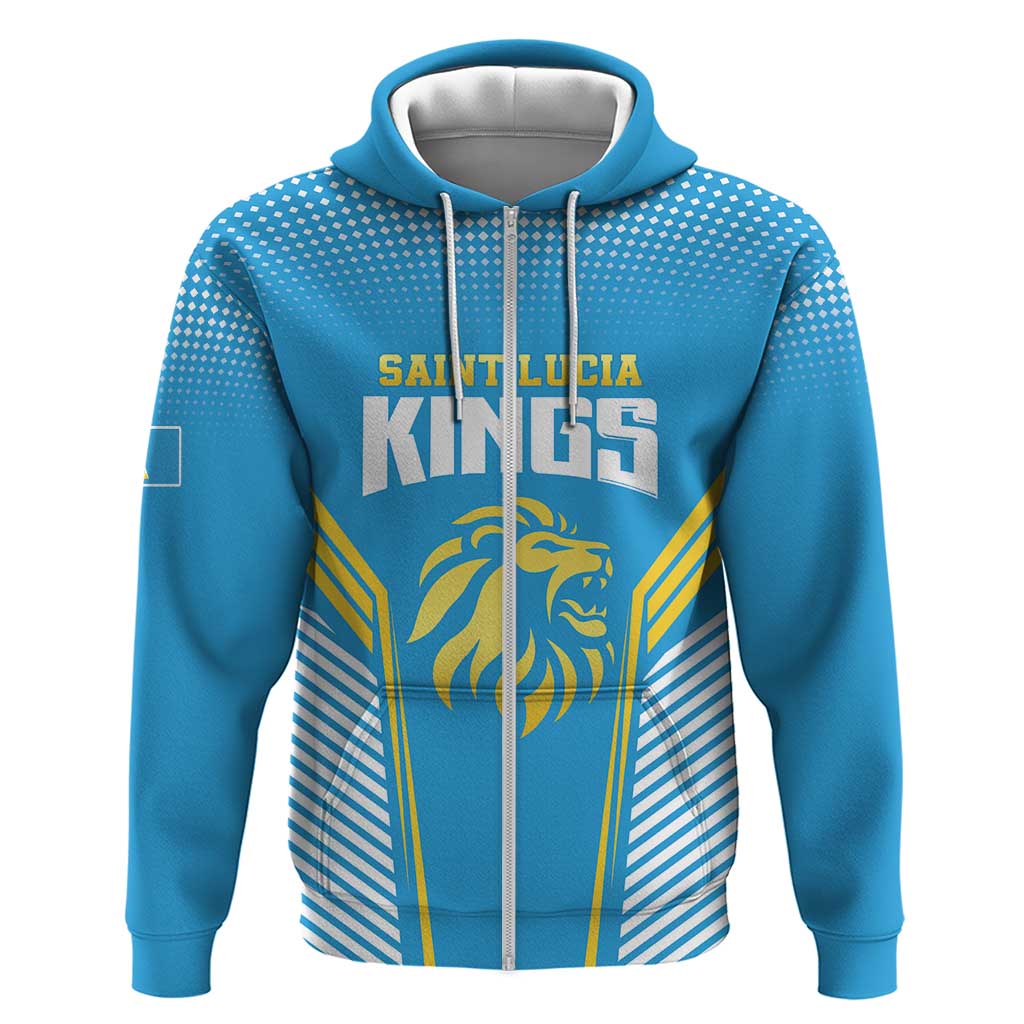 Custom Saint Lucia Kings Cricket Hoodie Beinspired Go Champion LT18