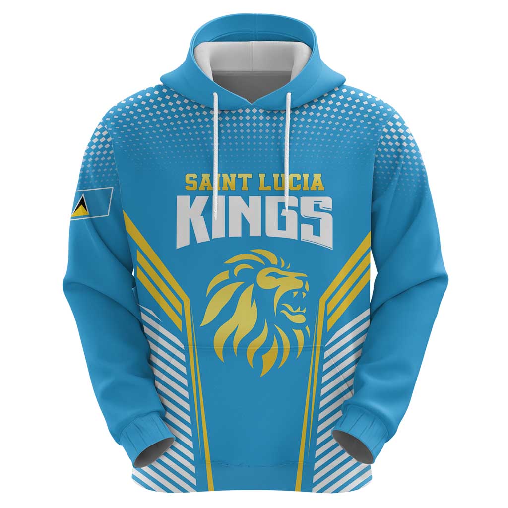 Custom Saint Lucia Kings Cricket Hoodie Beinspired Go Champion LT18