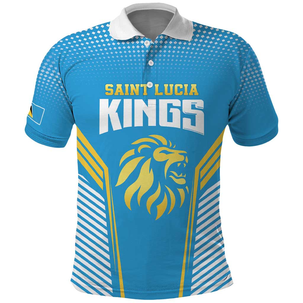 Custom Saint Lucia Kings Cricket Polo Shirt Beinspired Go Champion LT18