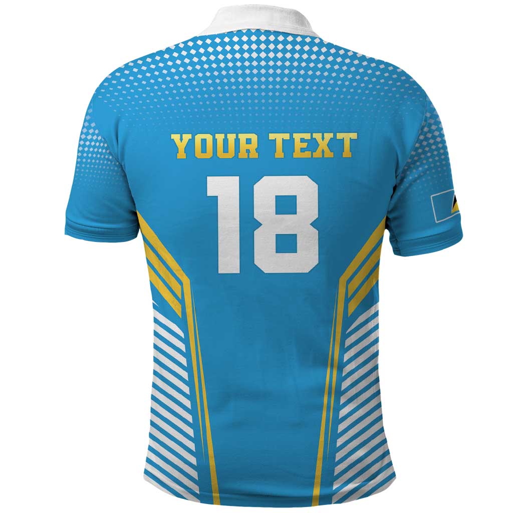 Custom Saint Lucia Kings Cricket Polo Shirt Beinspired Go Champion LT18