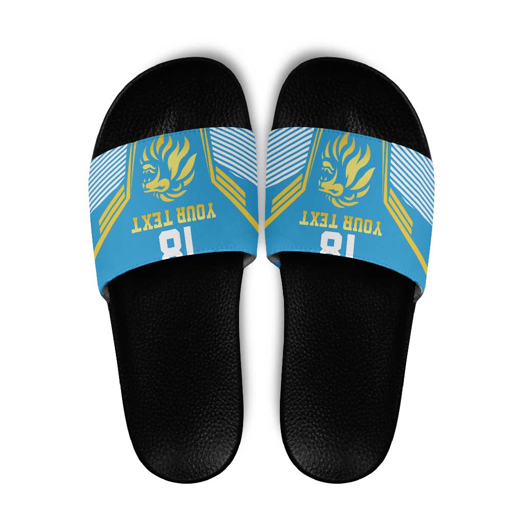 Custom Saint Lucia Kings Cricket Slide Sandals Beinspired Go Champion LT18