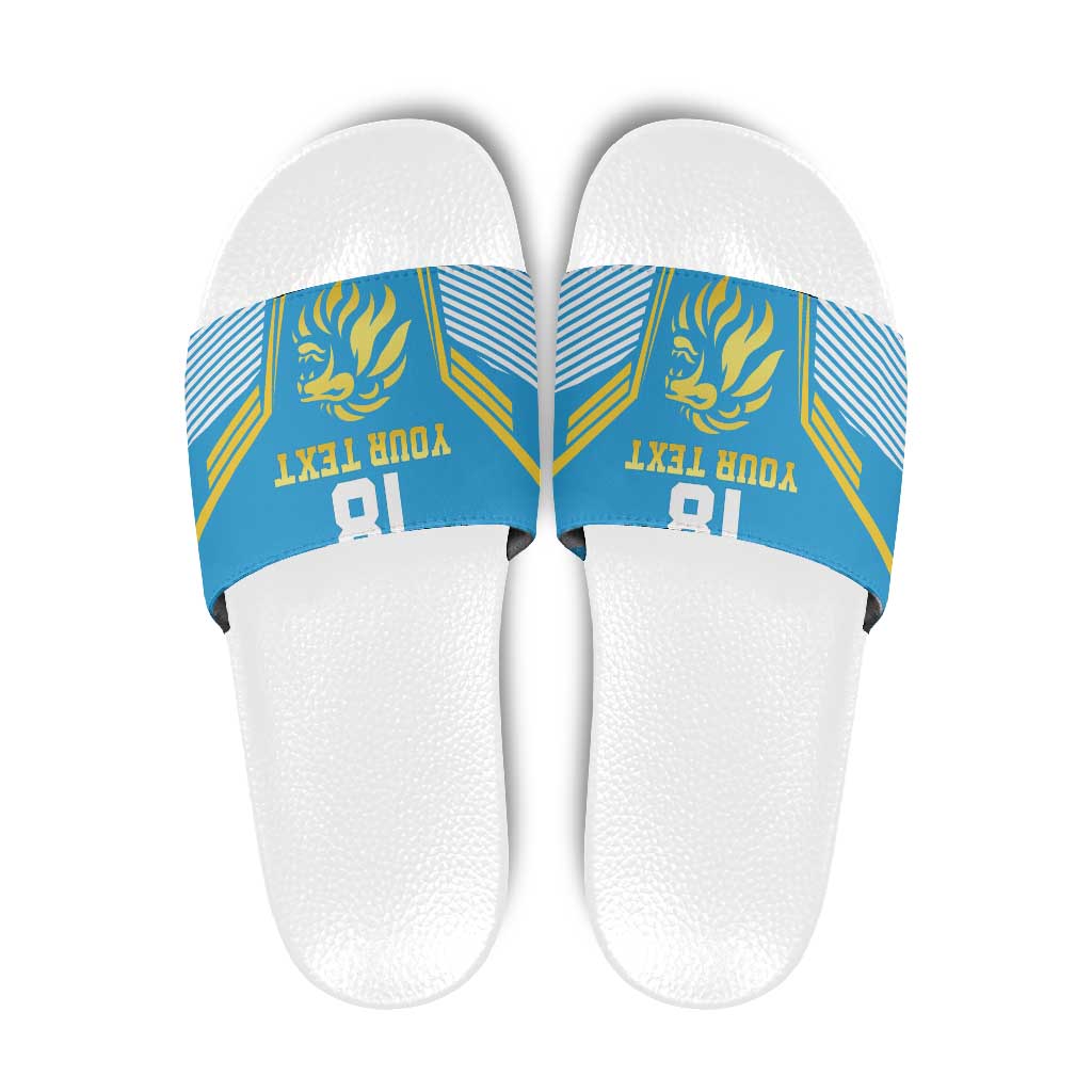 Custom Saint Lucia Kings Cricket Slide Sandals Beinspired Go Champion LT18